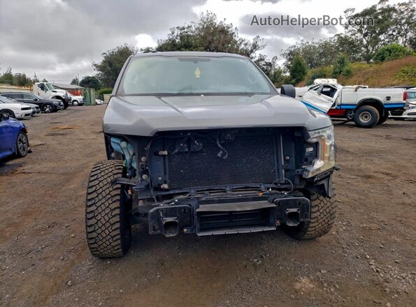 1FTEW1CP2JFB72175 2018 FORD F150 Gray Front view