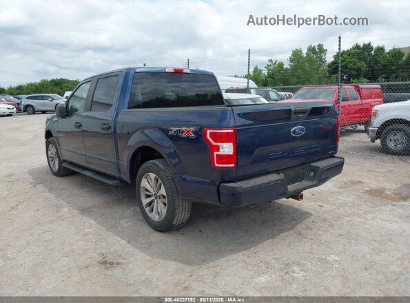 1FTEW1CP2JKD43286 2018 FORD F150 Blue Rear left