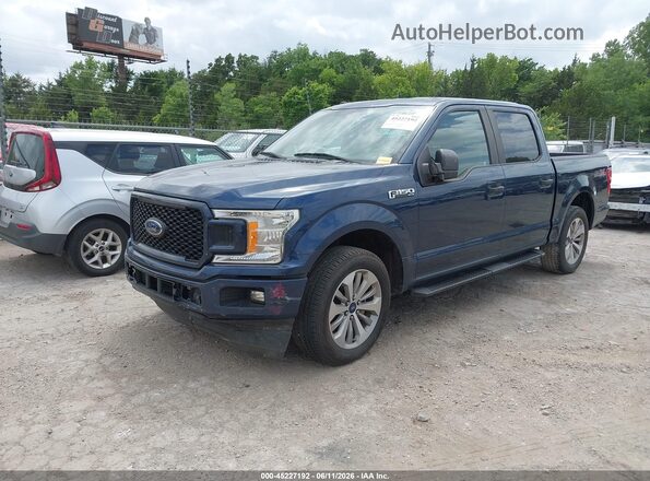1FTEW1CP2JKD43286 2018 FORD F150 Blue Front left