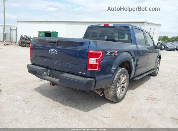 1FTEW1CP2JKD43286 2018 FORD F150 Blue Rear right