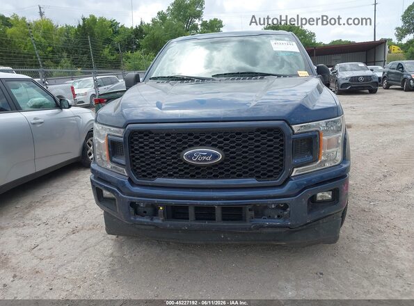 1FTEW1CP2JKD43286 2018 FORD F150 Blue Instrument cluster view