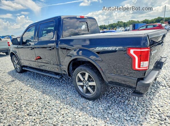 1FTEW1CP3GFC65697 2016 FORD F150 Black Tył lewy