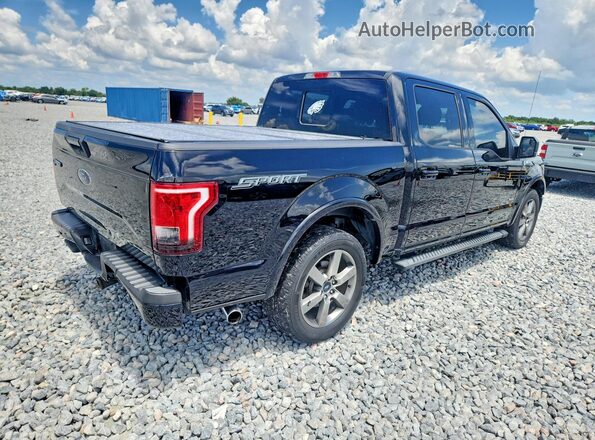 1FTEW1CP3GFC65697 2016 FORD F150 Black Tył prawy