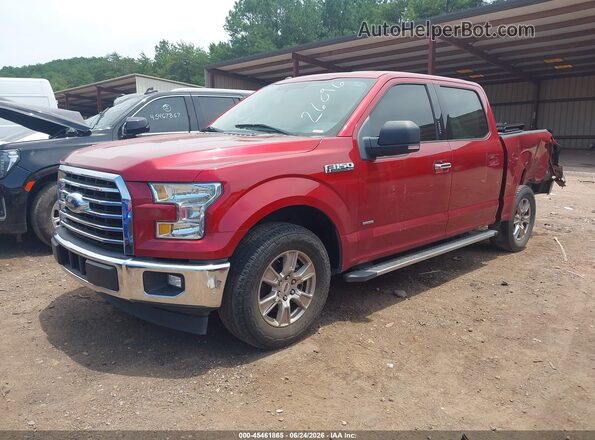 1FTEW1CP3HFA80390 2017 FORD F150 Red წინა მარცხენა ხედი სამი მეოთხედიდან