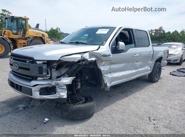 1FTEW1CP3JFE59301 2018 FORD F150 Silver Առջևի ձախ երեք քառորդ տեսարան