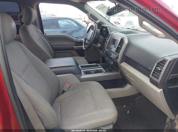 1FTEW1CP3JKF02610 2018 FORD F150 Red Front interior view