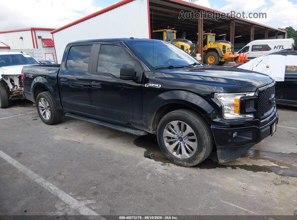 1FTEW1CP3JKF55064 2018 FORD F150 Black უკანა სალონის ხედი
