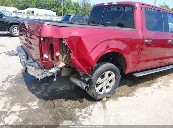 1FTEW1CP3KFD41105 2019 FORD F150 Red Widok z przodu