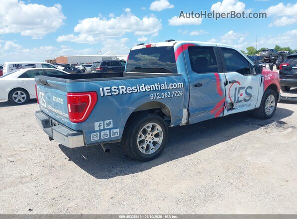 1FTEW1CP3MFA89732 2021 FORD F150 Blue უკანა მარჯვენა