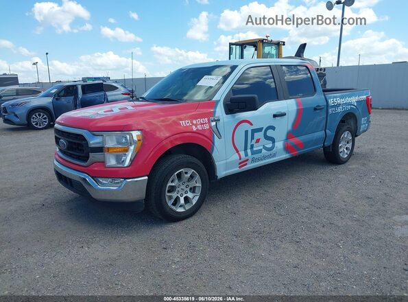 1FTEW1CP3MFA89732 2021 FORD F150 Blue წინა მარცხენა ხედი სამი მეოთხედიდან