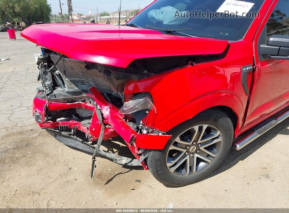 1FTEW1CP3NKD68378 2022 FORD F150 Red Вид спереду