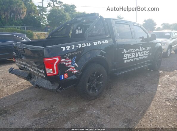 1FTEW1CP4GFC55762 2016 FORD F150 Black უკანა მარჯვენა