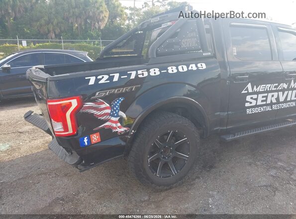 1FTEW1CP4GFC55762 2016 FORD F150 Black წინა ხედი