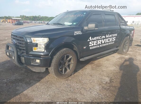 1FTEW1CP4GFC55762 2016 FORD F150 Black წინა მარცხენა ხედი სამი მეოთხედიდან