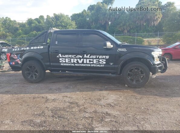 1FTEW1CP4GFC55762 2016 FORD F150 Black უკანა სალონის ხედი