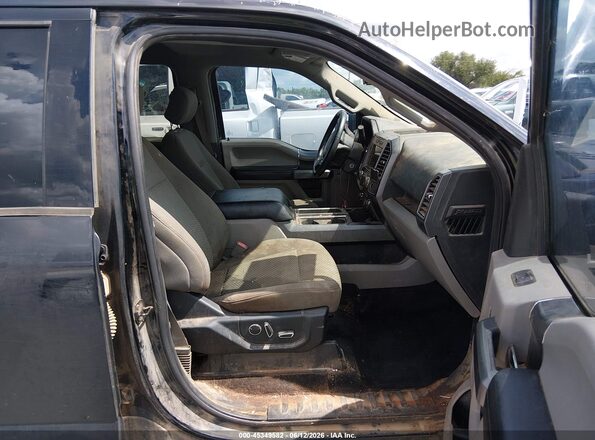 1FTEW1CP4JKC40001 2018 FORD F150 Black Вид салону спереду