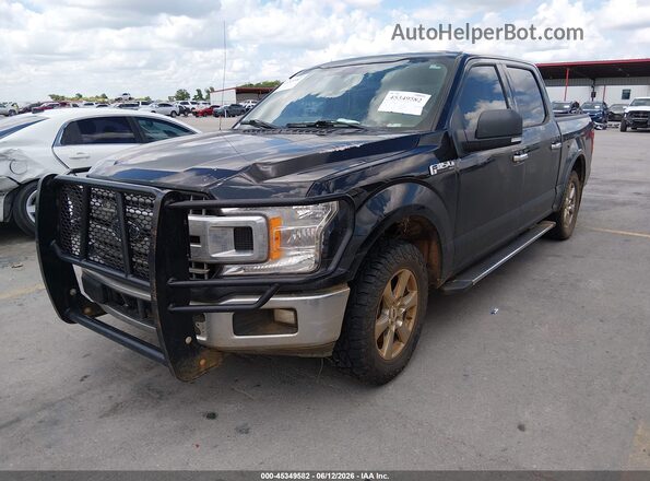 1FTEW1CP4JKC40001 2018 FORD F150 Black Передня ліва чверть