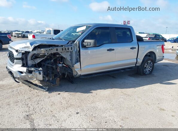 1FTEW1CP4MFB26559 2021 FORD F150 Gray Przód lewy