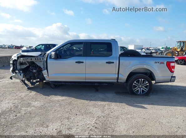 1FTEW1CP4MFB26559 2021 FORD F150 Gray Widok wnętrza z tyłu