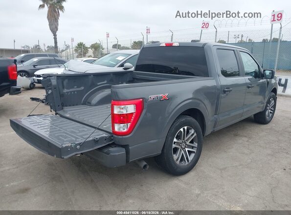 1FTEW1CP4MFC64098 2021 FORD F150 Gray Tył prawy