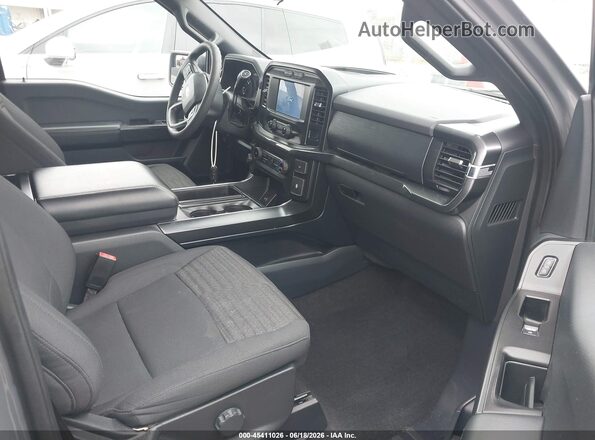 1FTEW1CP4MFC64098 2021 FORD F150 Gray Widok wnętrza z przodu