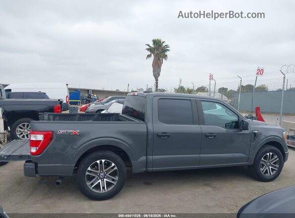 1FTEW1CP4MFC64098 2021 FORD F150 Gray Widok wnętrza 360 stopni
