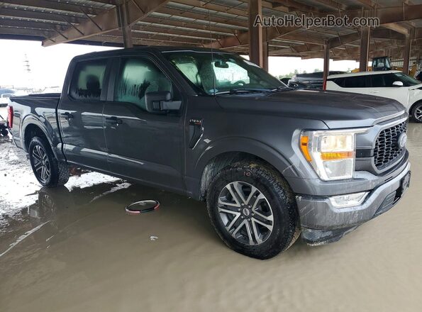 1FTEW1CP4MKE92061 2021 FORD F150 Gray Передня права чверть