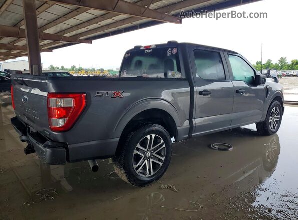 1FTEW1CP4MKE92061 2021 FORD F150 Gray Задня права чверть
