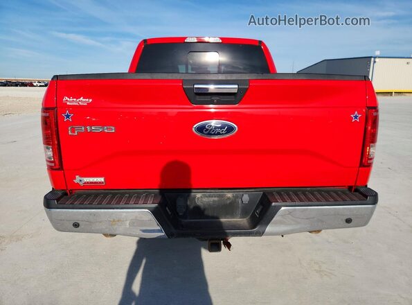 1FTEW1CP5GKD93270 2016 FORD F150 Red Vista trasera