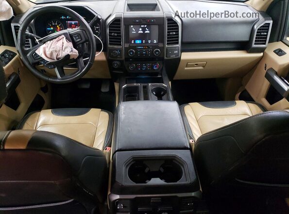 1FTEW1CP5JFB09152 2018 FORD F150 Cream Առջևի վահանակի տեսք