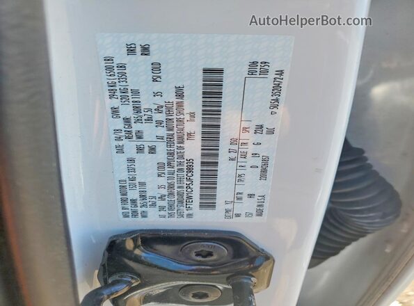 1FTEW1CP5JFC98935 2018 FORD F150 White Vista del compartimento del motor