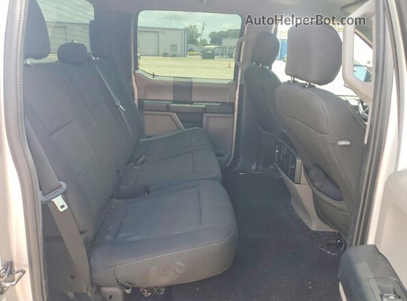 1FTEW1CP5KKD96405 2019 FORD F150 Gray Rear seats view