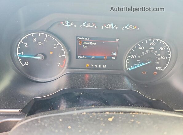 1FTEW1CP5MKD15101 2021 FORD F150 White Instrument cluster view