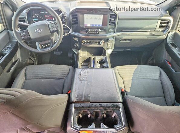1FTEW1CP5MKD15101 2021 FORD F150 White Dashboard view