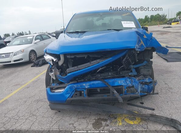 1FTEW1CP5MKD97086 2021 FORD F150 Blue Вид задньої частини салону