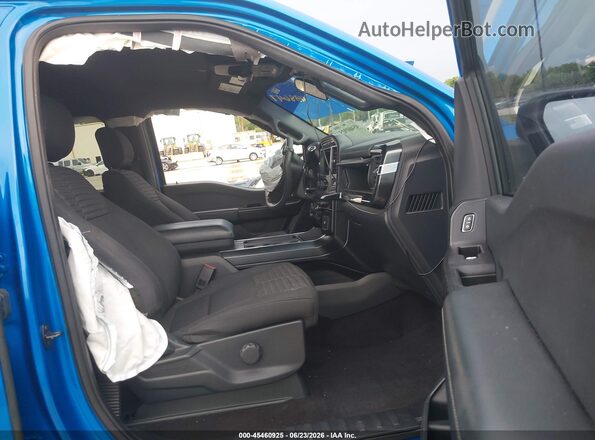 1FTEW1CP5MKD97086 2021 FORD F150 Blue Вид салону спереду