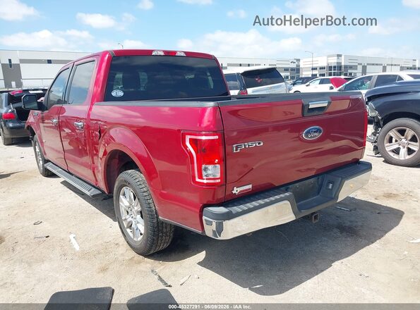 1FTEW1CP6GKF78931 2016 FORD F150 Red უკანა მარცხენა