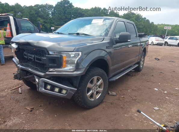 1FTEW1CP6JFA55151 2018 FORD F150 Gray Передня ліва чверть