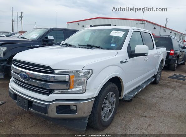 1FTEW1CP6KKD03231 2019 FORD F150 White Առջևի ձախ երեք քառորդ տեսարան