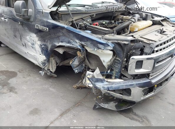 1FTEW1CP6KKD90435 2019 FORD F150 Blue Widok z przodu