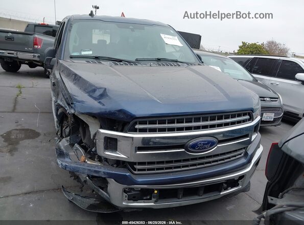 1FTEW1CP6KKD90435 2019 FORD F150 Blue Widok zestawu wskaźników