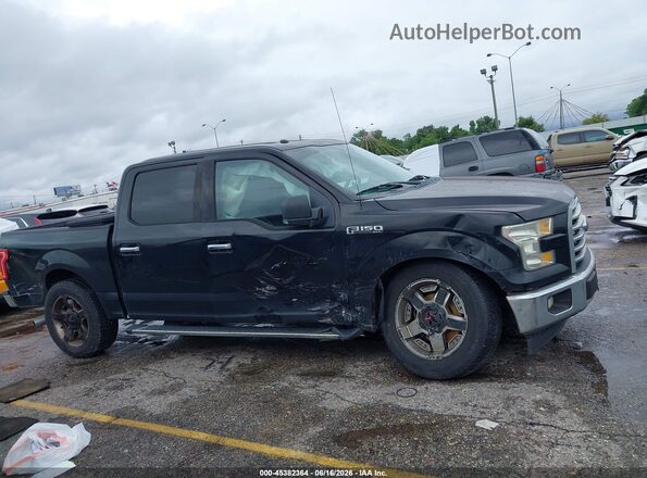 1FTEW1CP7HKC03857 2017 FORD F150 Black Вид задньої частини салону