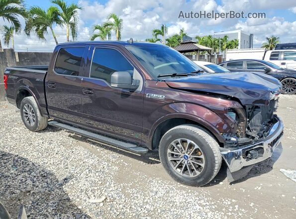 1FTEW1CP7KFB25080 2019 FORD F150 Maroon Przód prawy