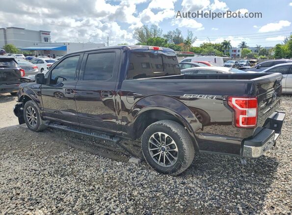 1FTEW1CP7KFB25080 2019 FORD F150 Maroon Tył lewy