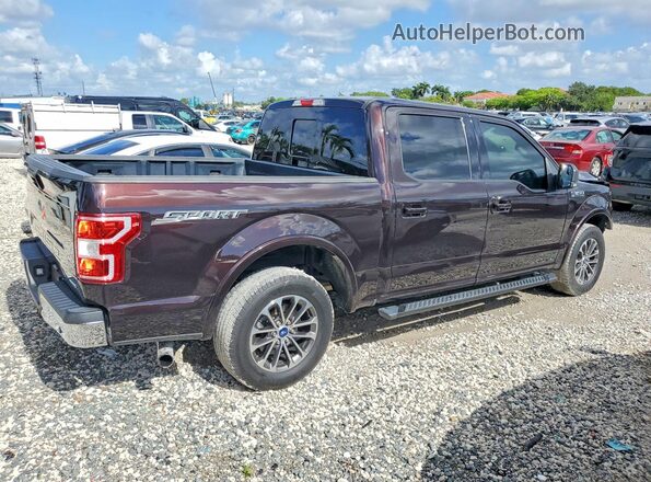 1FTEW1CP7KFB25080 2019 FORD F150 Maroon Tył prawy