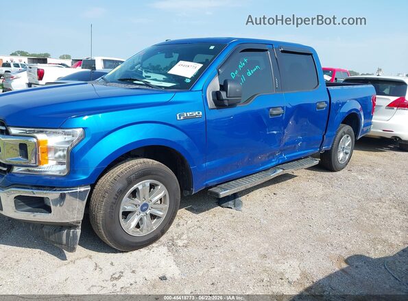 1FTEW1CP8JKD31370 2018 FORD F150 Blue Դիմացի տեսք