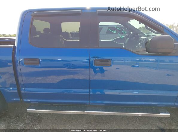 1FTEW1CP8JKD31370 2018 FORD F150 Blue Սալոնի հետևի տեսք