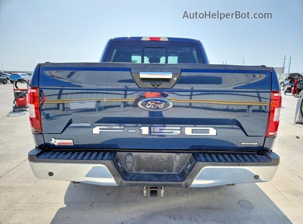 1FTEW1CP8JKE29136 2018 FORD F150 Blue Widok z tyłu