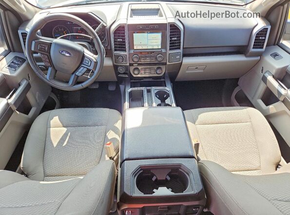 1FTEW1CP8JKE29136 2018 FORD F150 Blue Widok deski rozdzielczej