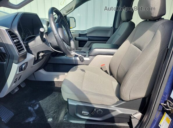 1FTEW1CP8JKE29136 2018 FORD F150 Blue Widok wnętrza z przodu